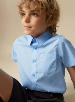 Blue School Short Sleeve Shirt 3 Pack 3 Years -Sonic || Minecraft || Super Mario Sales tuc128769978 Blue R Z004A