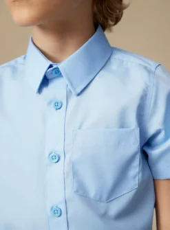 Blue School Short Sleeve Shirt 3 Pack 3 Years -Sonic || Minecraft || Super Mario Sales tuc128769978 Blue R Z005A