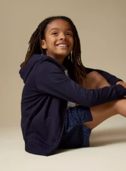 Navy Zip-Through Hoodie 7 Years