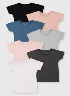 Assorted Short Sleeve T-Shirts 7 Pack - 6 Years