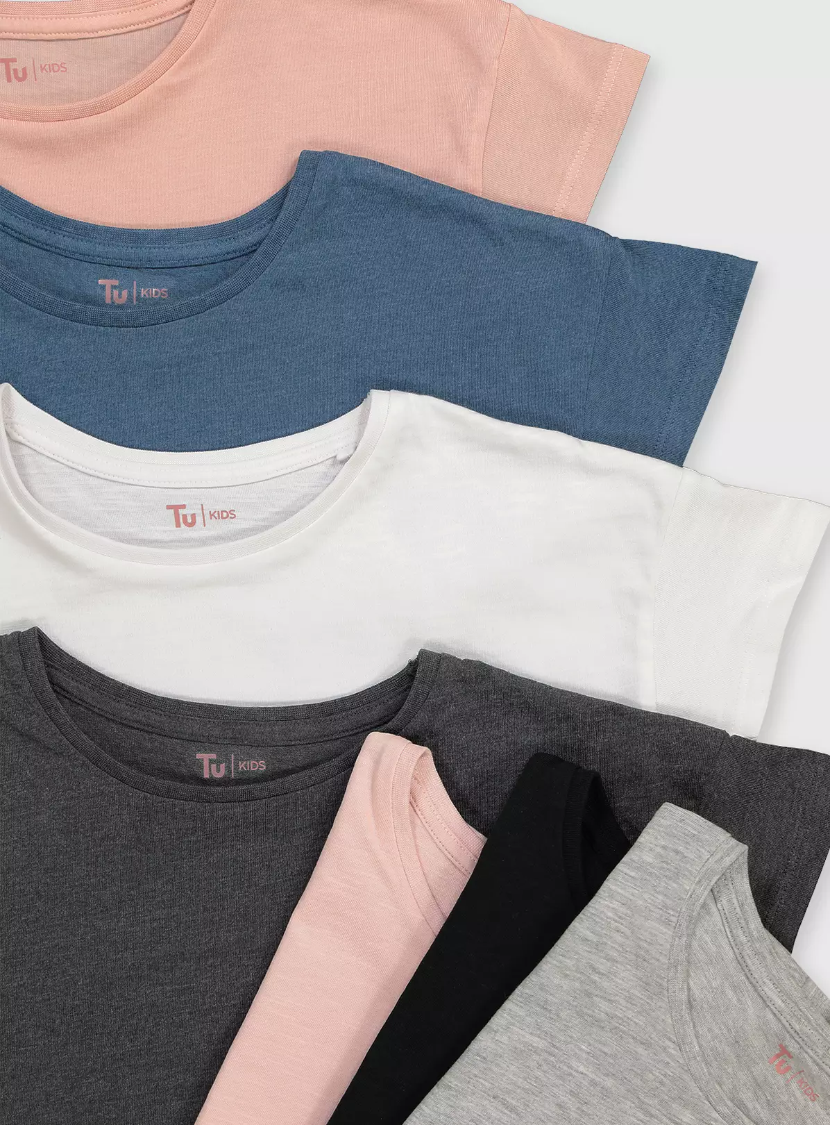 Assorted Short Sleeve T-Shirts 7 Pack - 8 Years 4 Assorted Short Sleeve T-Shirts 7 Pack - 8 Years - Image 2