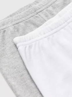 Grey & White Ribbed Thermal Leggings 2 Pack 4-5 Years