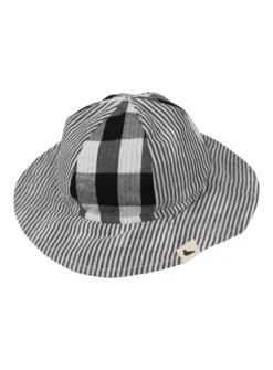 TURTLEDOVE LONDON Stripe Check Hat 0-1