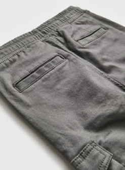 Grey Loop Back Cargo Trousers 5 Years