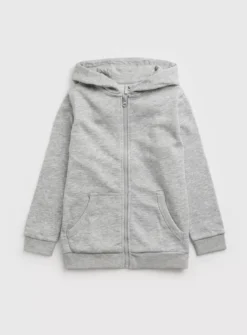 Grey Zip Through Hoodie 4 Years