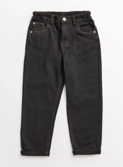 Black Overdyed Mom Jeans 7 Years
