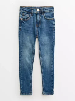 Mid Blue Denim Skinny Fit Jeans 9 Years