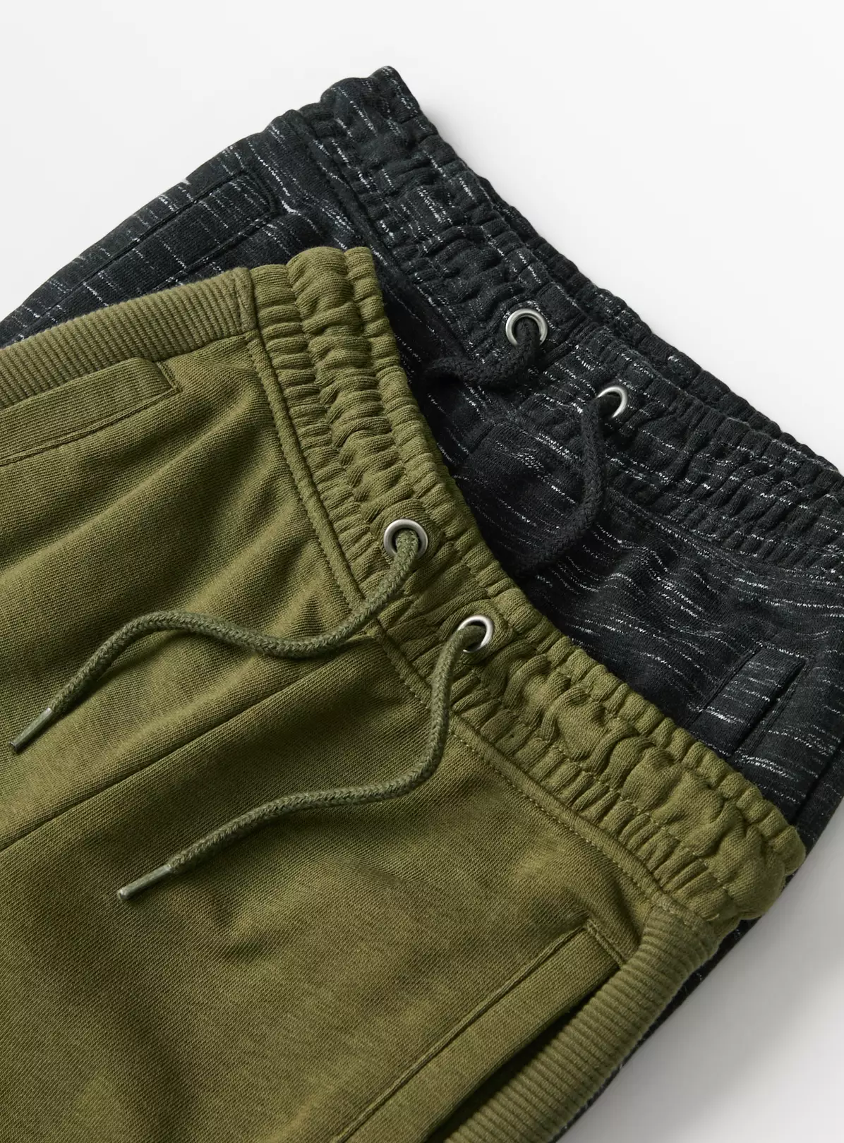 Black Space Dye & Khaki Ottoman Jogger 2 Pack 9 Years 4 Black Space Dye & Khaki Ottoman Jogger 2 Pack 9 Years - Image 2