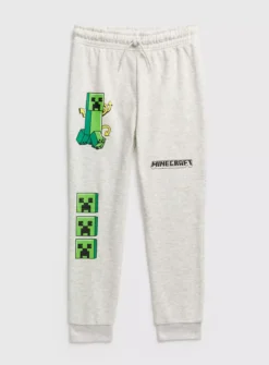 Minecraft Grey Marl Joggers 6 Years -Sonic || Minecraft || Super Mario Sales tuc143022493 Grey R Z001A 1