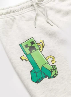 Minecraft Grey Marl Joggers 5 Years