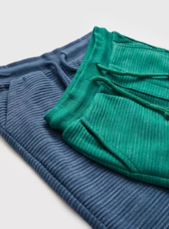 Teal & Blue Textured Joggers 2 Pack 3-4 Years -Sonic || Minecraft || Super Mario Sales tuc143027420 Blue R Z002A