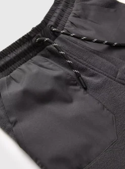 Grey Block Fleece Coord Joggers 8 Years