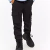 Black Cargo Trousers 14 Years