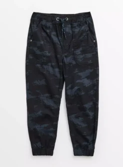Blue Camo Print Cargo Trousers 13 Years
