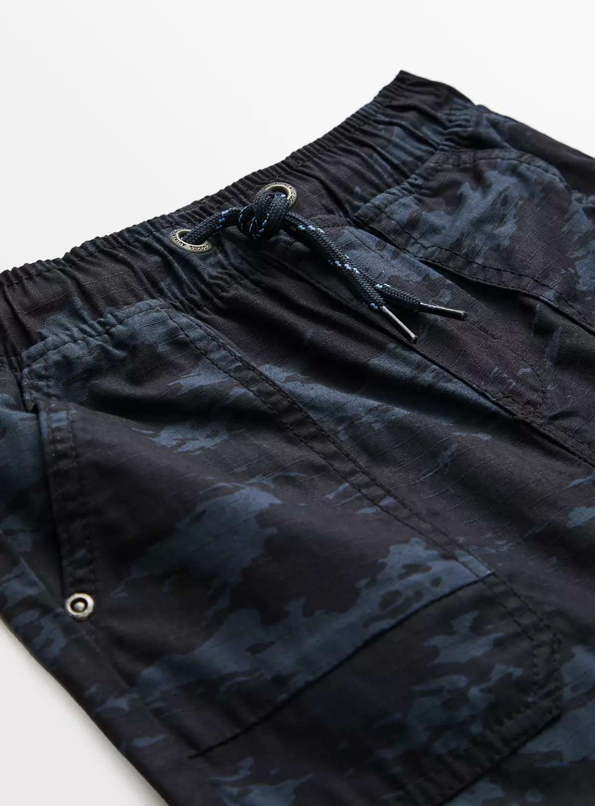 Blue Camo Print Cargo Trousers 13 Years 4 Blue Camo Print Cargo Trousers 13 Years - Image 2