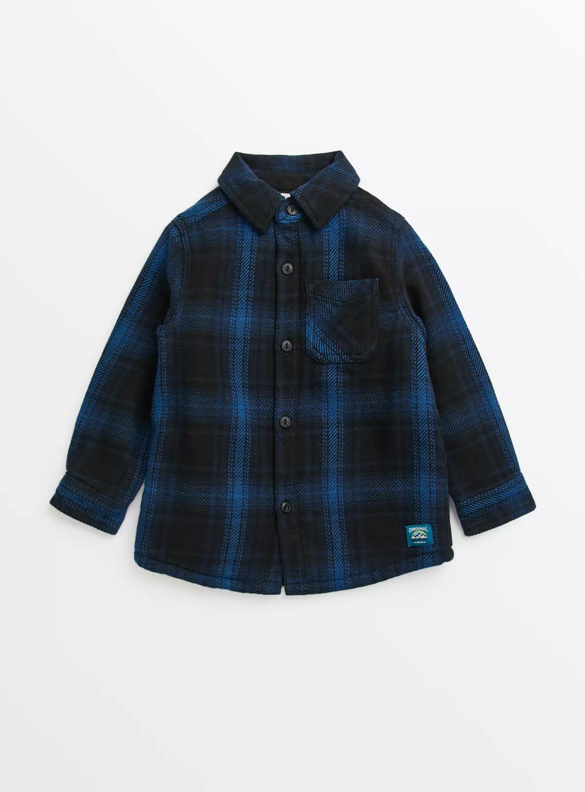 Blue Check Borg Lined Shacket 4 Years 4 Blue Check Borg Lined Shacket 4 Years - Image 2