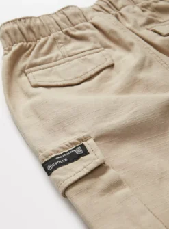 Stone Slub Parachute Cargo Trousers 3 Years