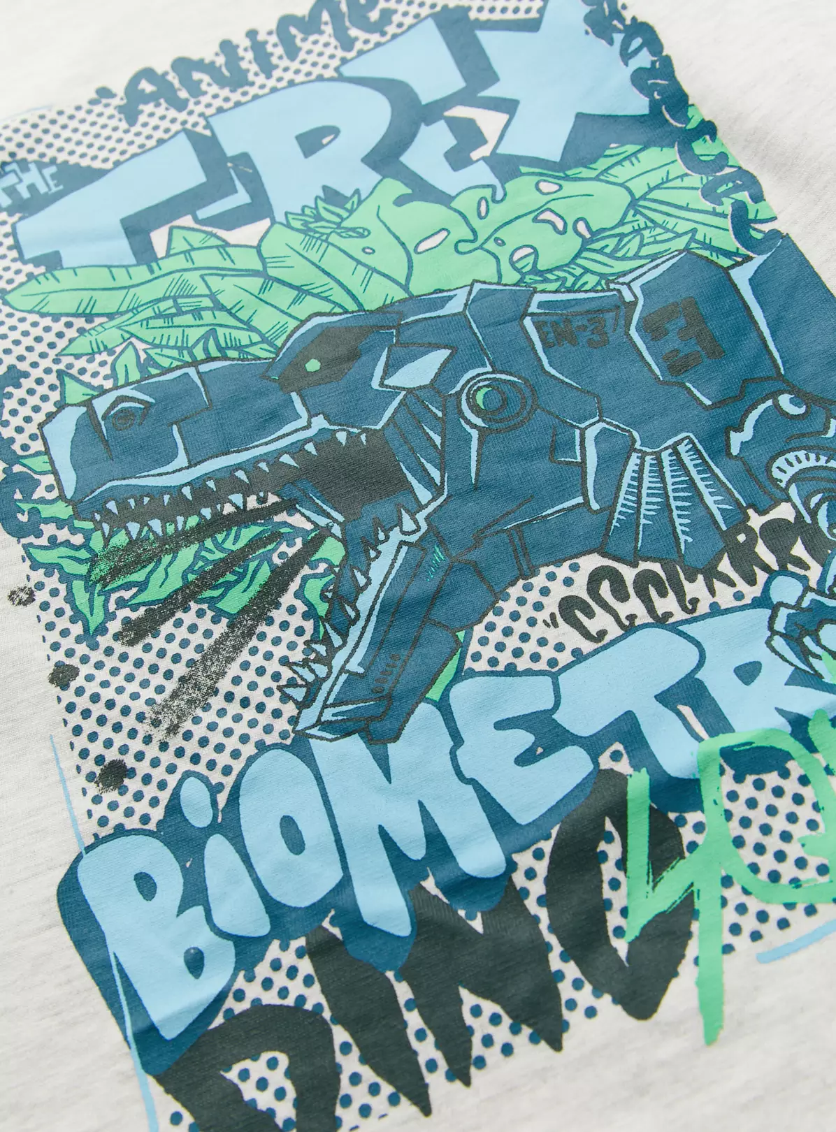 Grey Dino Anime Graphic T-Shirt 13 Years 3 Grey Dino Anime Graphic T-Shirt 13 Years