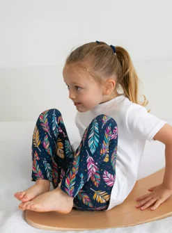 FRED & NOAH Navy Feather Leggings 2-3 Years -Sonic || Minecraft || Super Mario Sales tuc143423203 Multi20Coloured R Z003A