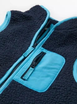 Navy Neon Contrast Borg Fleece Gilet1.5-2 Years -Sonic || Minecraft || Super Mario Sales tuc143433508 Navy R Z002A