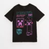 Minecraft Black Graphic T-Shirt 8 Years -Sonic || Minecraft || Super Mario Sales tuc143445146 Black R Z001A 1