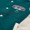 Teal Quilted Varsity Bomber Jacket 1-1.5 Years -Sonic || Minecraft || Super Mario Sales tuc143457059 Green R Z002A