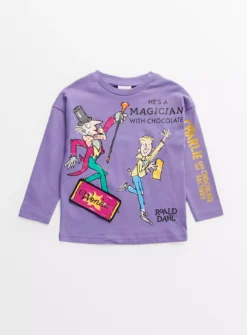 Roald Dahl Purple Willy Wonka Long Sleeve Top 1-1.5 Years