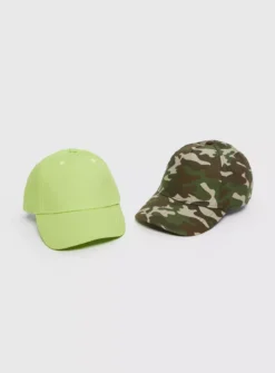 Khaki Camo & Green Caps 2 Pack 1-2 Years -Sonic || Minecraft || Super Mario Sales tuc143513233 Khaki R Z001A