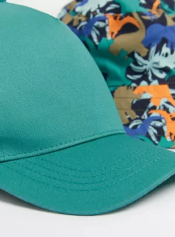 Blue Cap & Dinosaur Bucket Hat 2 Pack 1-2 Years