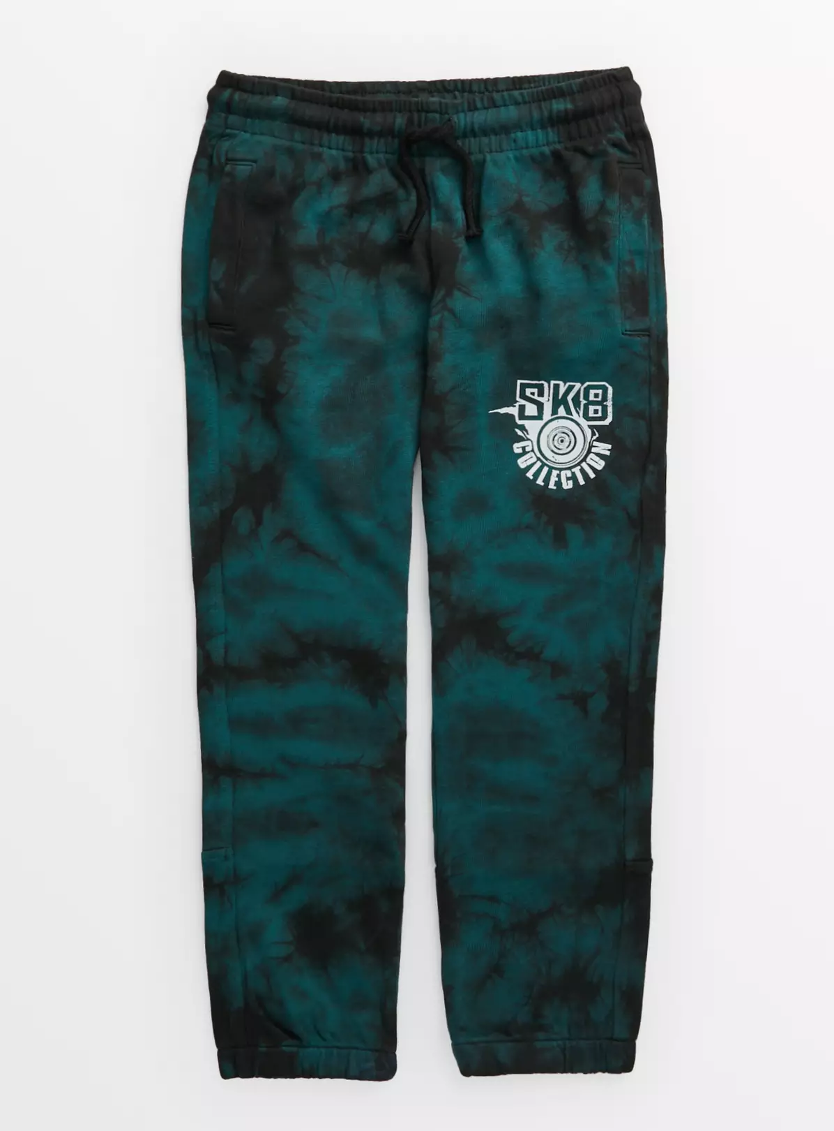 Teal Tie Dye SK8 Coord Joggers 10 Years 4 Teal Tie Dye SK8 Coord Joggers 10 Years - Image 2