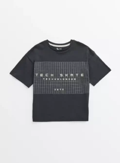 Black Tech Skate T-Shirt 8 Years