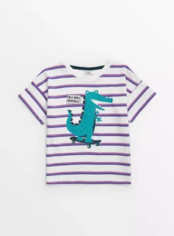 Striped Crocodile T-Shirt1.5-2 Years