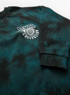 Teal Tie Dye SK8 Coord Sweatshirt 10 Years