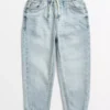 Washed Blue Ribbed Waist Denim Jeans 2-3 Years -Sonic || Minecraft || Super Mario Sales tuc143627433 Denim R Z001A