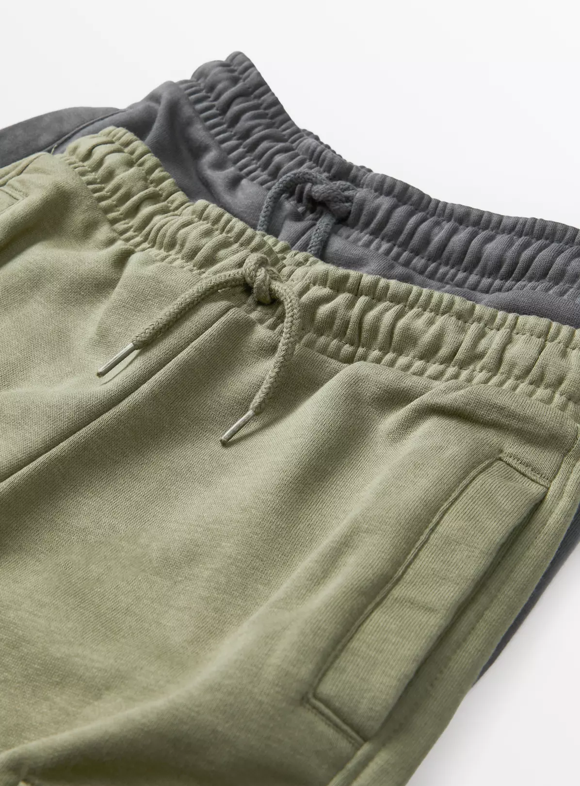 Khaki & Charcoal Cargo Joggers 2 Pack8 Years 4 Khaki & Charcoal Cargo Joggers 2 Pack8 Years - Image 2