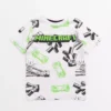 Minecraft White Sketch Print T-Shirt 11 Years -Sonic || Minecraft || Super Mario Sales tuc143733535 White R Z001A