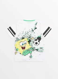 Spongebob Squarepants Football Print T-Shirt 11 Years