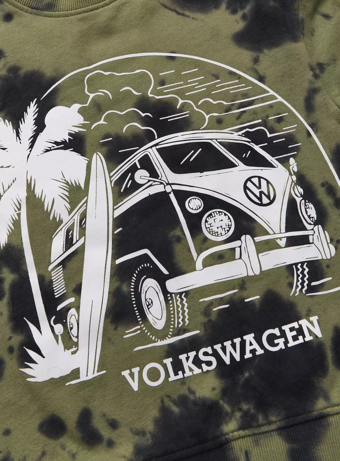 Volkswagen Khaki Tie Dye Sweatshirt13 Years 4 Volkswagen Khaki Tie Dye Sweatshirt13 Years - Image 2