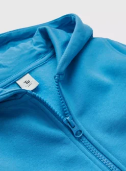 Bright Blue Zip-Through Hoodie 9 Years