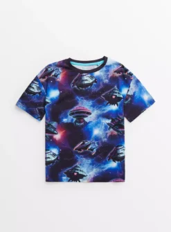 AI Space Print T-Shirt 12 Years
