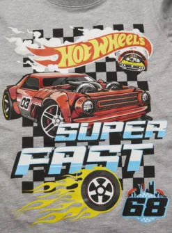 Hot Wheels Grey Graphic T-Shirt 13 Years -Sonic || Minecraft || Super Mario Sales tuc144045937 Grey R Z002A