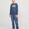 JACK & JONES JUNIOR Graphic Hooded Sweatshirt 10 Years -Sonic || Minecraft || Super Mario Sales tuc144091554 Blue R Z002A
