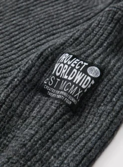 Charcoal Grey Ribbed Knit Jumper 7 Years