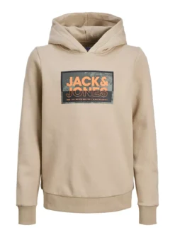 JACK & JONES JUNIOR Beige Jcologan Printed Hoodie Junior 8 Years -Sonic || Minecraft || Super Mario Sales tuc144198976 Beige R Z001A