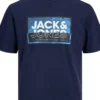 JACK & JONES JUNIOR Navy Jcologan Short Sleeved Crew Neck Tee Junior 12 Years