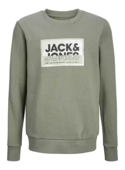 JACK & JONES JUNIOR Green Printed Crew Neck Sweatshirt Junior 8 Years -Sonic || Minecraft || Super Mario Sales tuc144203691 Green R Z006A