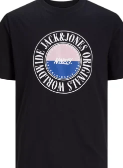 JACK & JONES JUNIOR Black Jorcobin Short Sleeved Crew Neck Tee Junior 14 Years