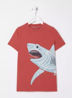 Sonic || Minecraft || Super Mario Sales 18 FATFACE Shark Graphic T Shirt 8-9 Years
