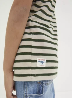 FATFACE Textured Stripe T Shirt 3-4 Years -Sonic || Minecraft || Super Mario Sales tuc144331571 Oatmeal R Z003A
